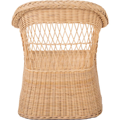Worth Chair by Chelsea House in tan. Made from natural rattan, fitrit rattan in a rustic style.