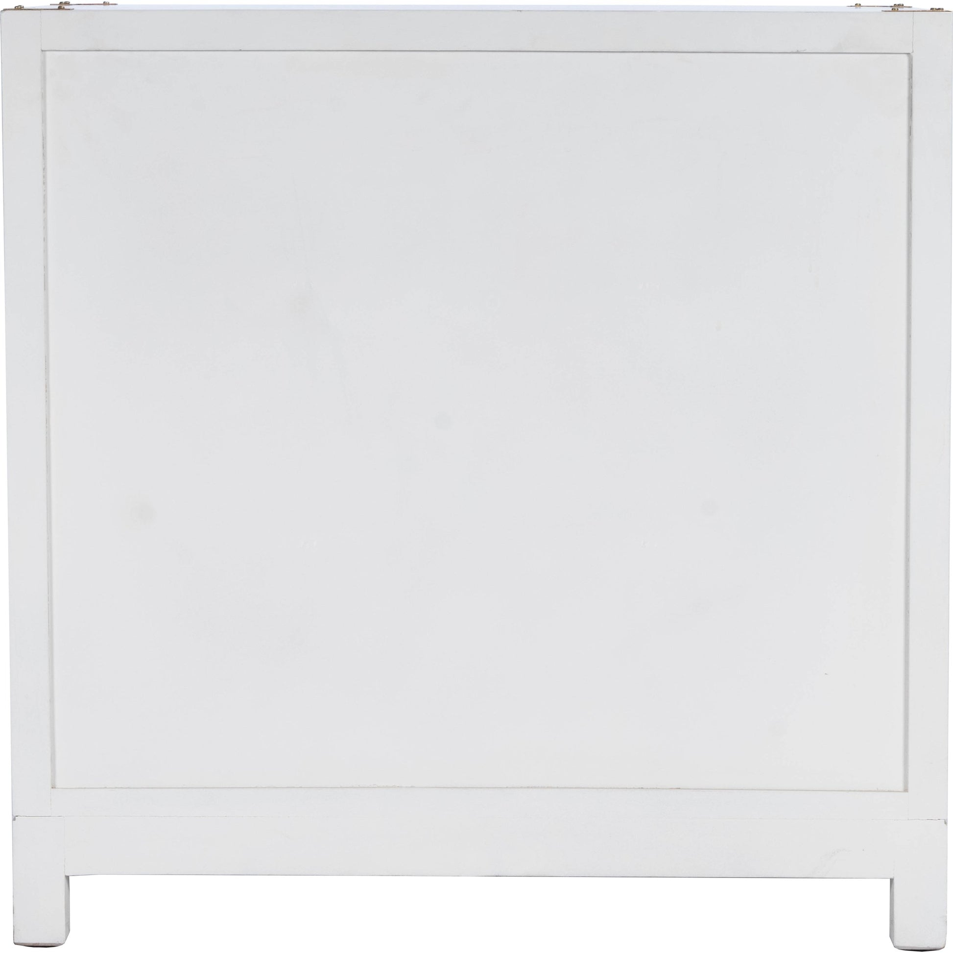 Forster Chest by Butler Specialty Company in white and glossy white. Made from mango wood solids, mdf, polished gold finished hardware in a modern style.