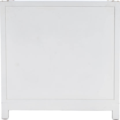 Forster Chest by Butler Specialty Company in white and glossy white. Made from mango wood solids, mdf, polished gold finished hardware in a modern style.