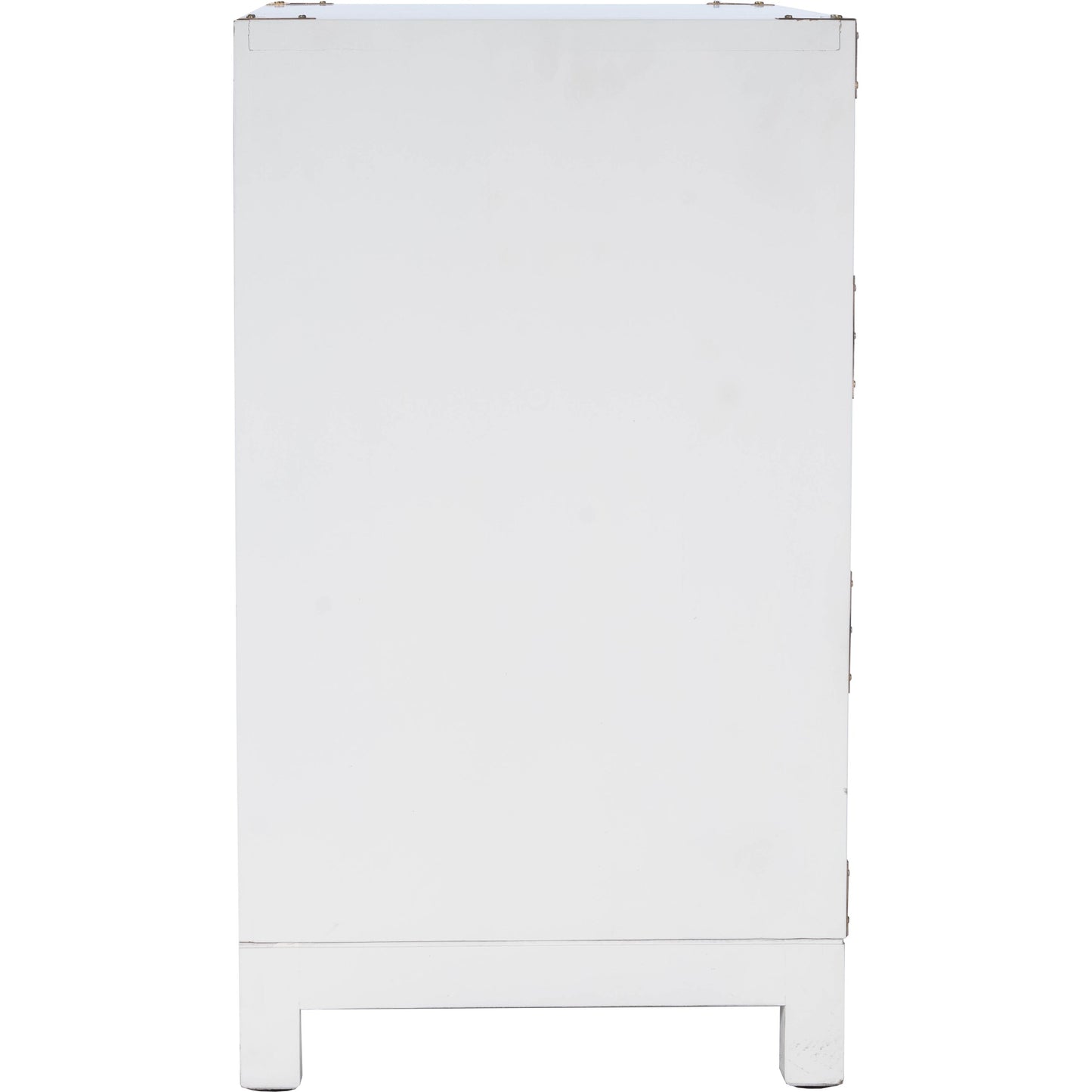 004 S-346236 | Additional Silo | Forster Chest by Butler Specialty Company in white and glossy white. Made from mango wood solids, mdf, polished gold finished hardware in a modern style.