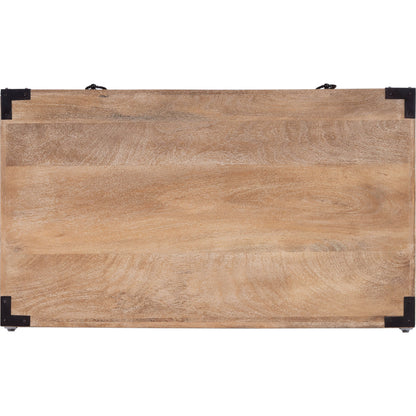 Forster Natural Mango Campaign Chest by Butler Specialty Company in natural wood and natural mango. Made from mango wood solids, mdf in a cottage & farmhouse style.