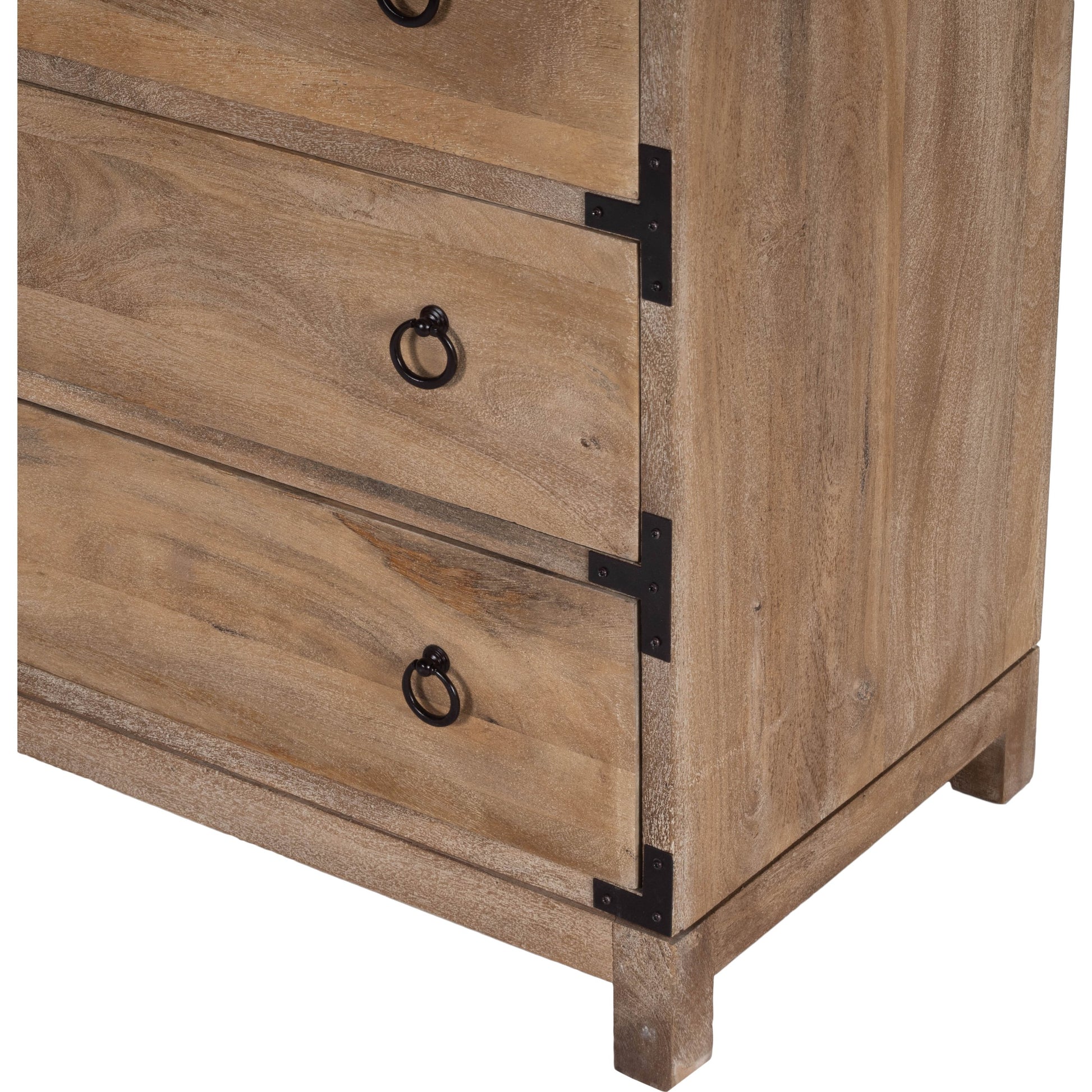Forster Natural Mango Campaign Chest by Butler Specialty Company in natural wood and natural mango. Made from mango wood solids, mdf in a cottage & farmhouse style.