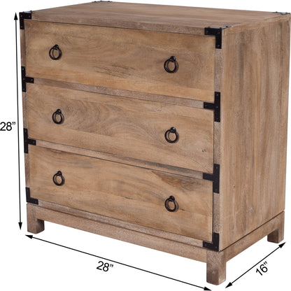 Forster Natural Mango Campaign Chest by Butler Specialty Company in natural wood and natural mango. Made from mango wood solids, mdf in a cottage & farmhouse style.