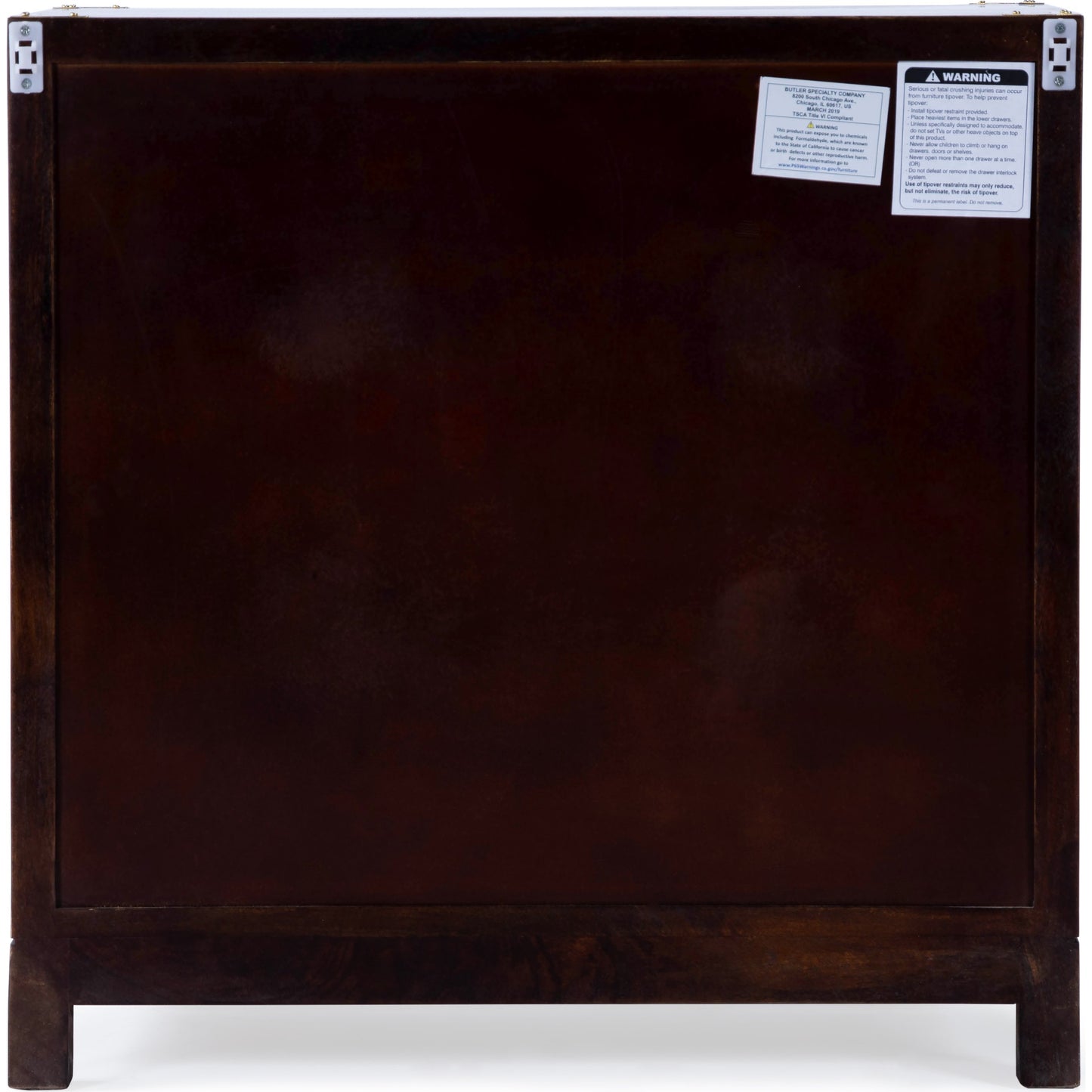 003 O-BUTLER-9337354 | Additional Silo | Forster Campaign Chest by Butler Specialty Company in dark brown and brown. Made from mango wood solids, mdf in a traditional style.