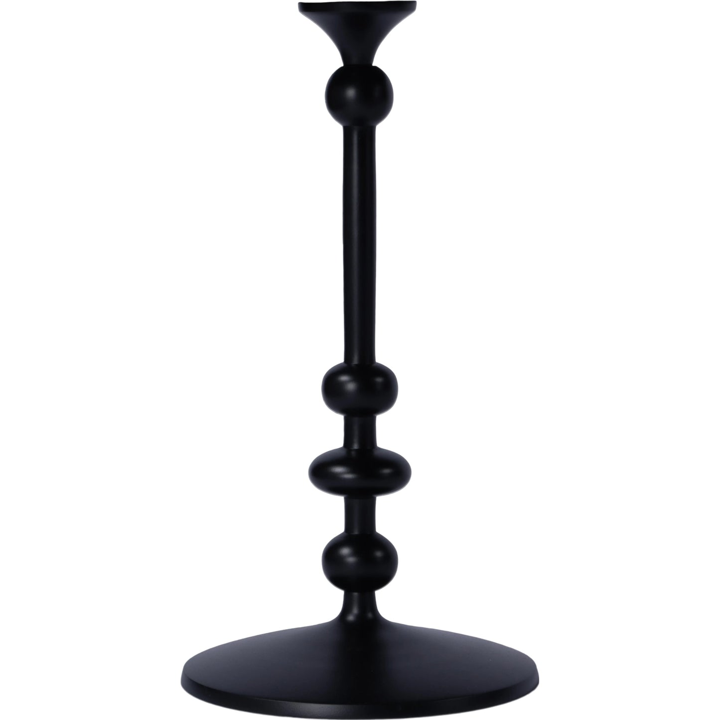 004 SI-2077879 | Closeup | Zora Distressed Iron Pedestal Side Table by Butler Specialty Company in black and metalworks. Made from aluminum in a modern style.