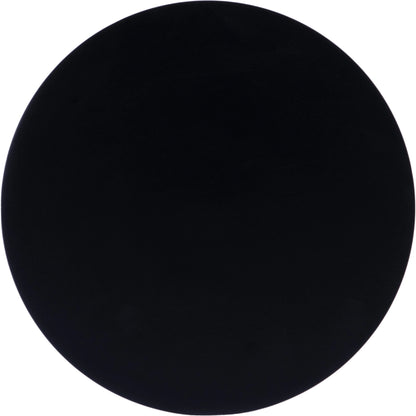 Zora Distressed Iron Pedestal Side Table by Butler Specialty Company in black and metalworks. Made from aluminum in a modern style.