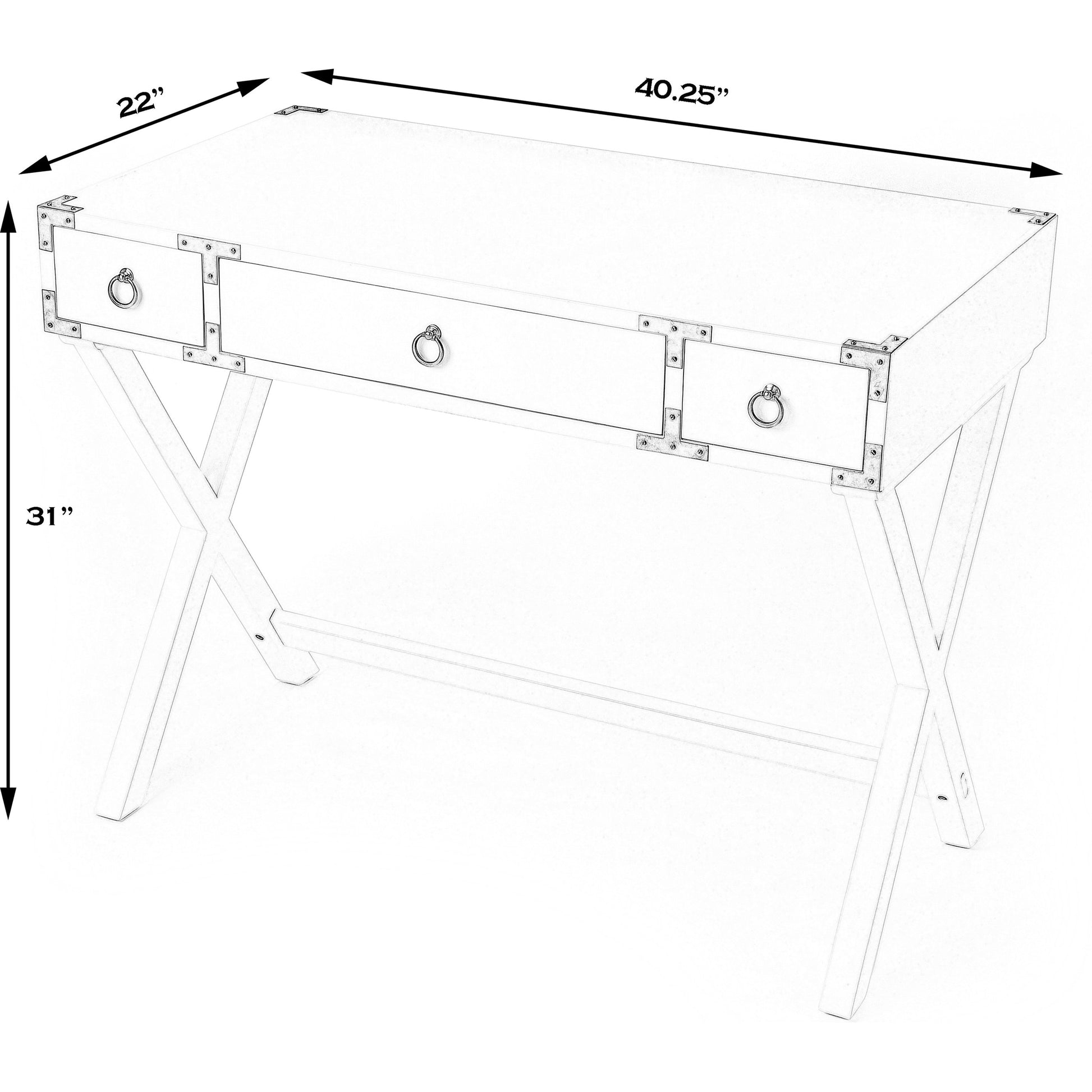 Forster Writing Desk by Butler Specialty Company in dark brown and brown. Made from mango wood solids, mdf, brass finished hardware in a eclectic & global style.