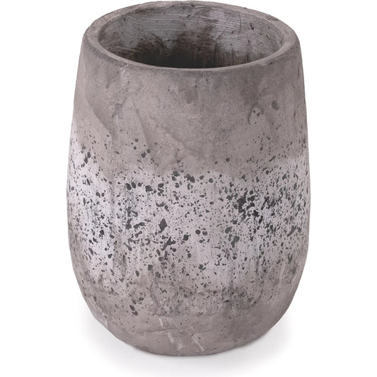 Distressed Grey Wash Vase by Zentique in distressed grey wash. Made from terracotta in a cottage & farmhouse style.