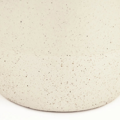 Off-White Vase by Zentique in partially glazed off-white. Made from ceramic in a modern style.