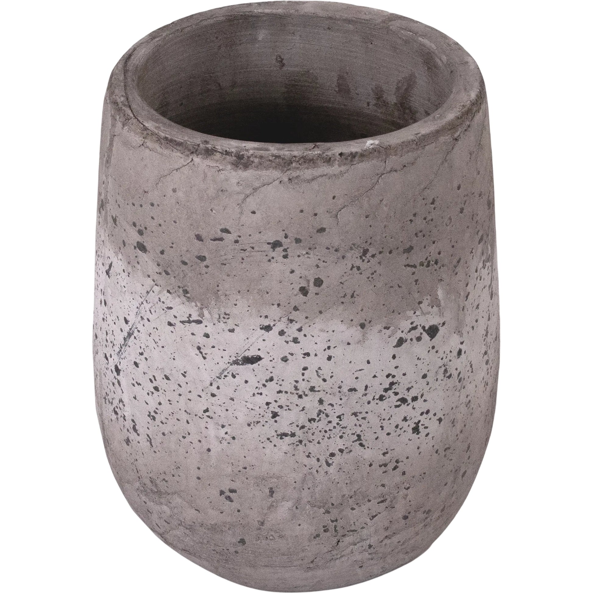 Distressed Grey Wash Vase by Zentique in distressed grey wash. Made from terracotta in a cottage & farmhouse style.