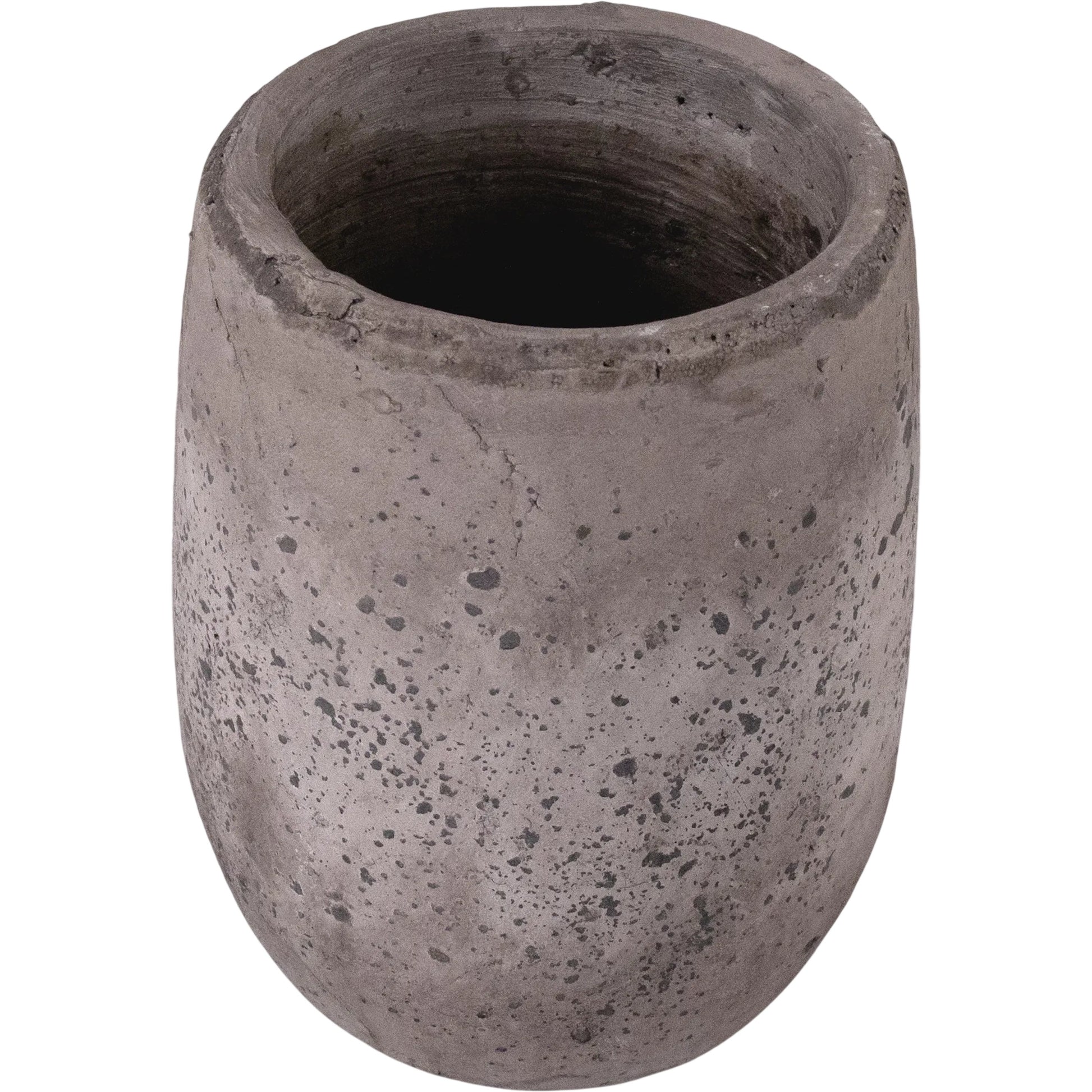 Distressed Grey Wash Vase by Zentique in distressed grey wash. Made from terracotta in a cottage & farmhouse style.