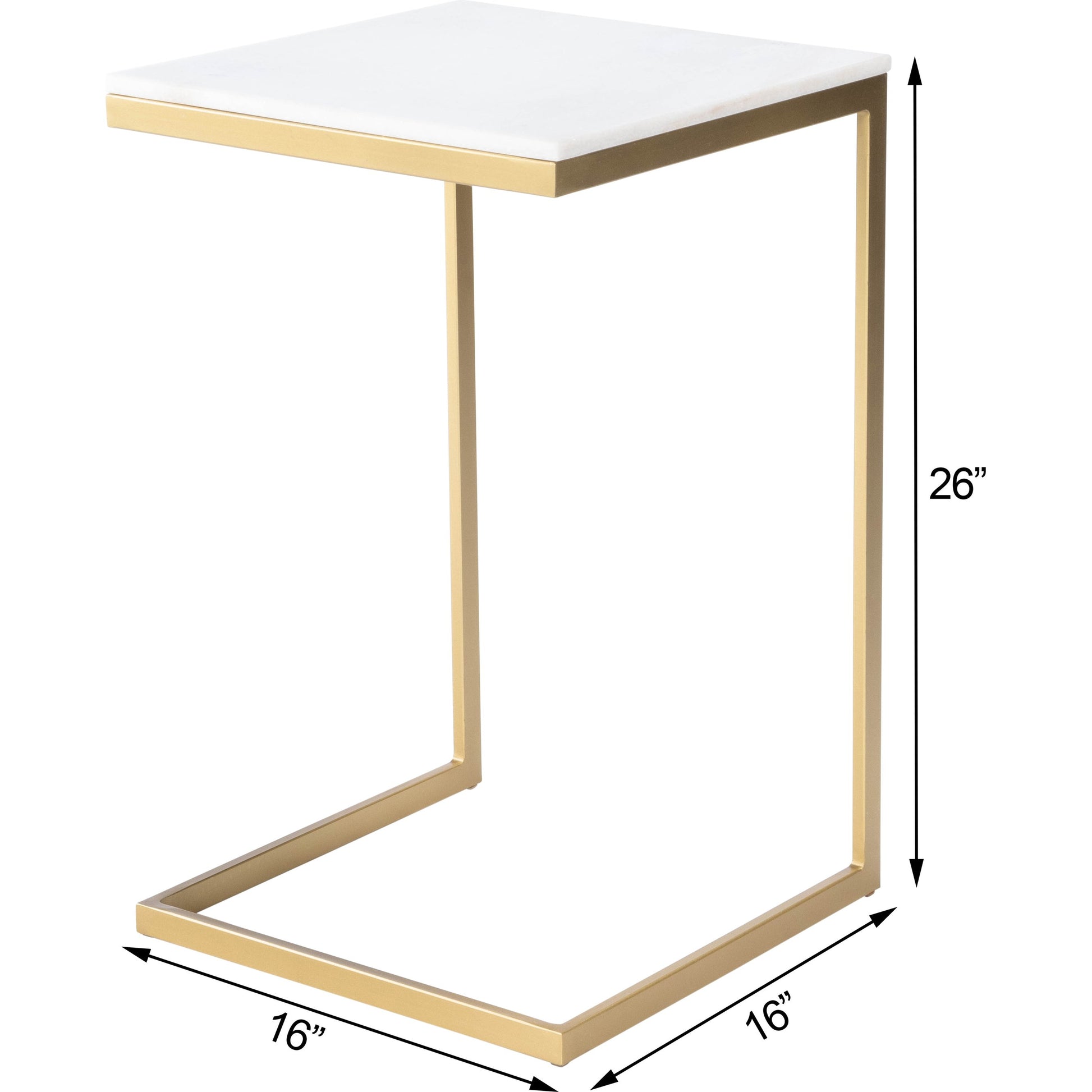 Lawler Modern End Table by Butler Specialty Company. Made from iron, marble in a modern style.