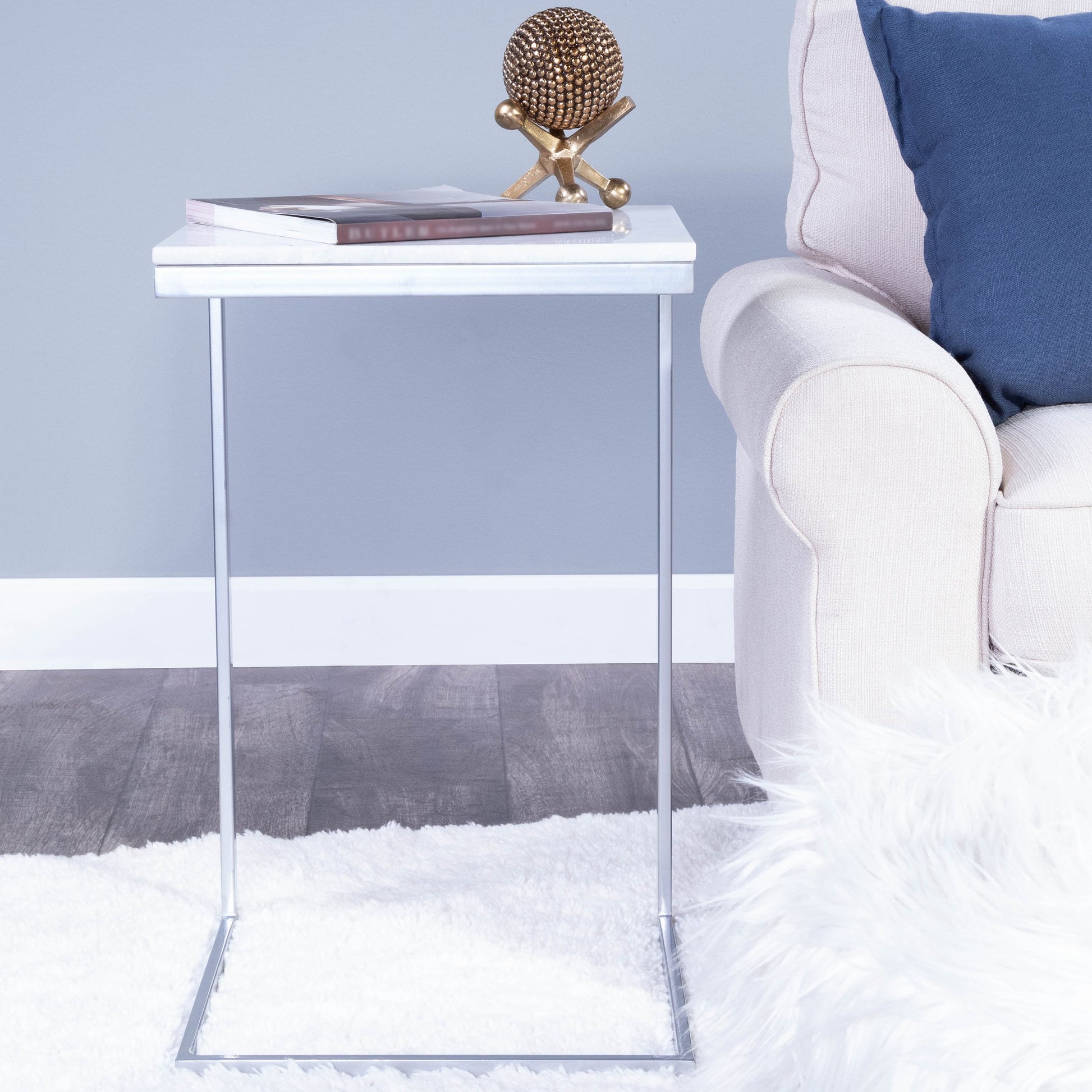 Lawler Modern End Table by Butler Specialty Company. Made from iron, marble in a modern style.