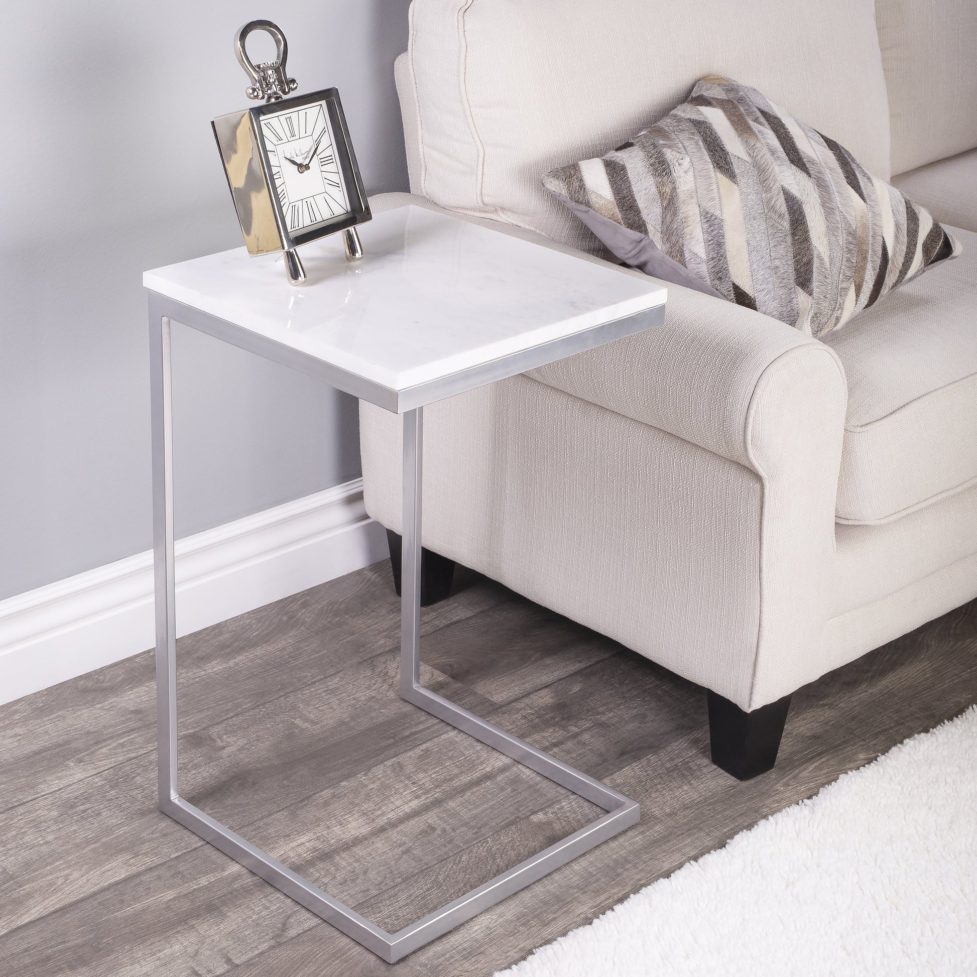 Lawler Modern End Table by Butler Specialty Company. Made from iron, marble in a modern style.
