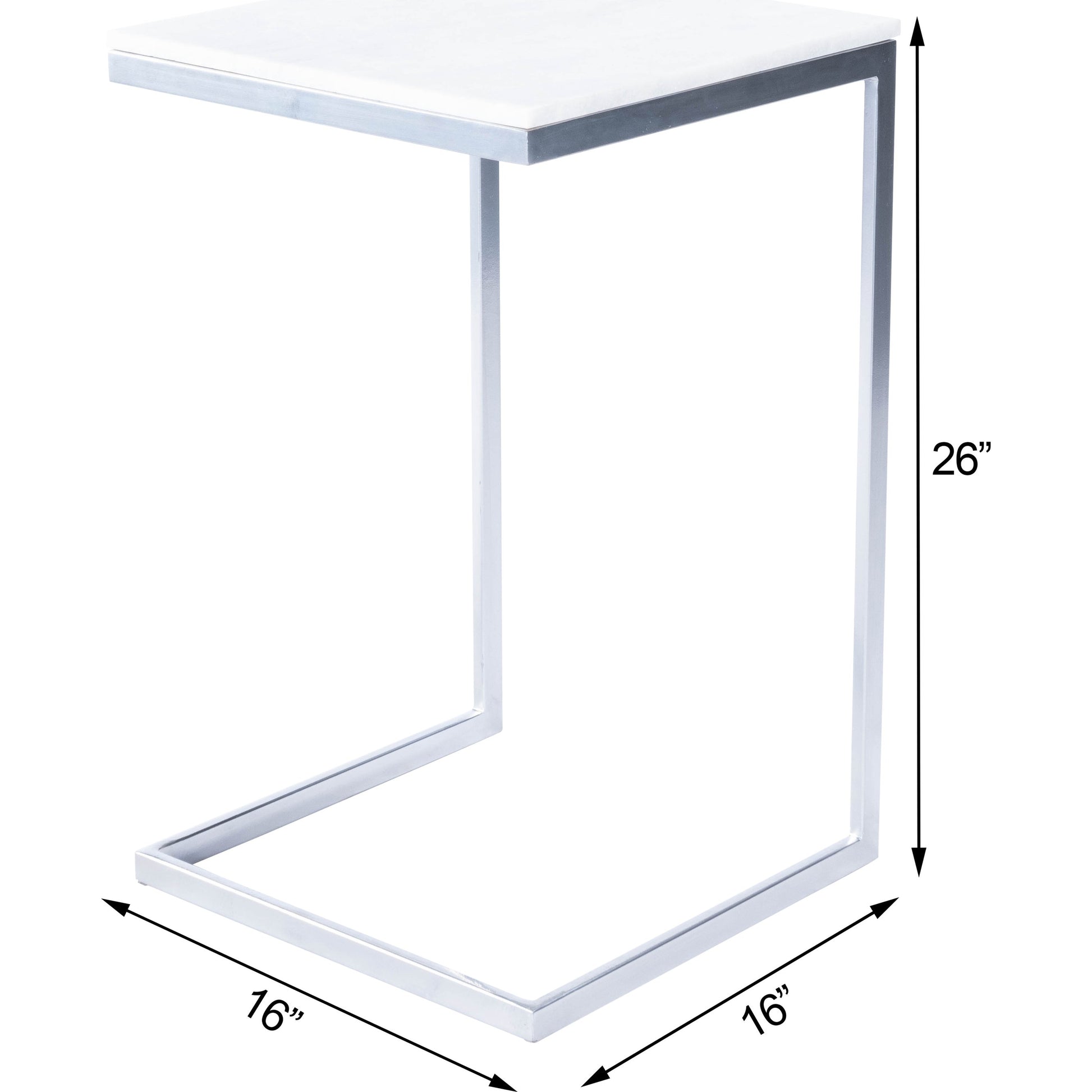 Lawler Modern End Table by Butler Specialty Company. Made from iron, marble in a modern style.