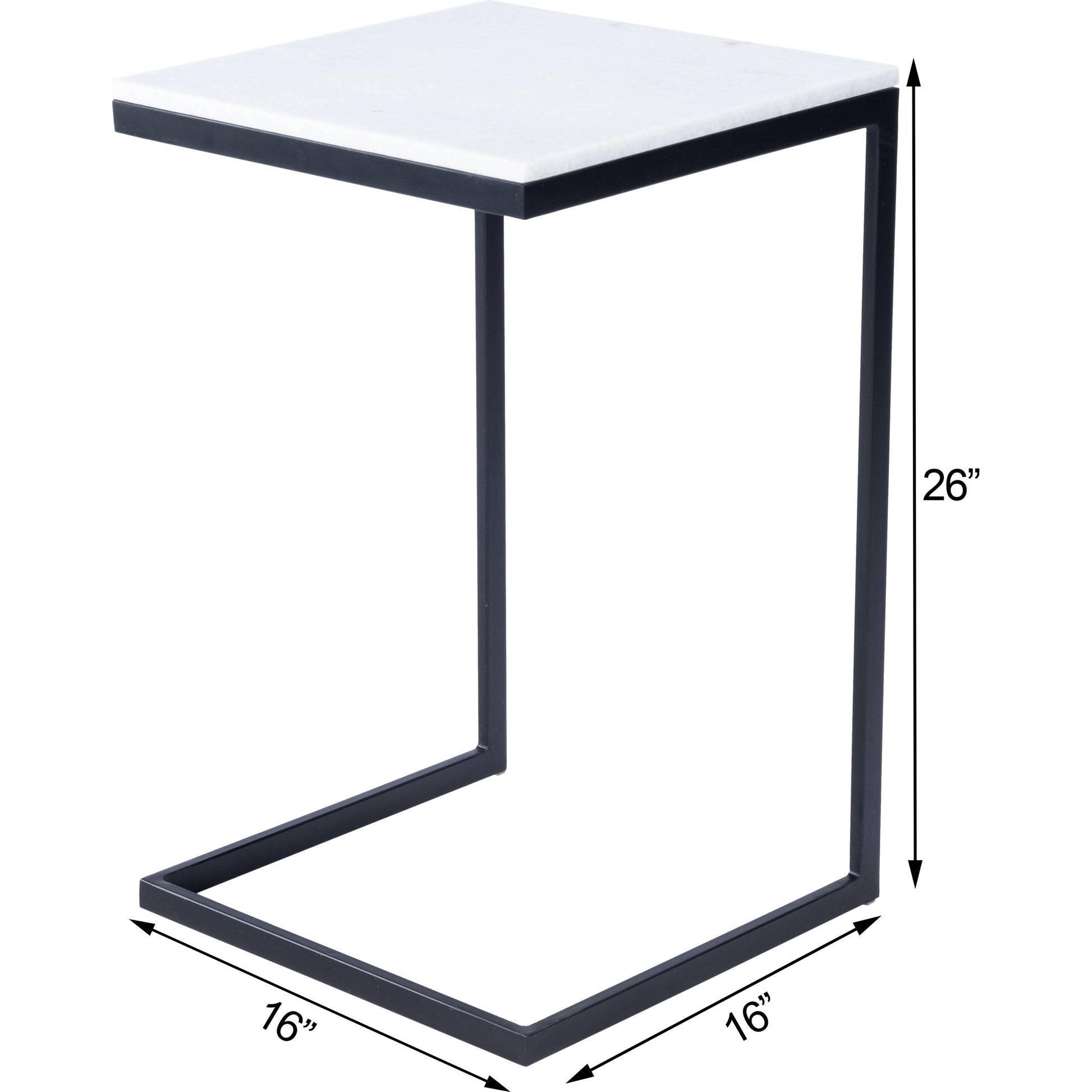 Lawler Modern End Table by Butler Specialty Company. Made from iron, marble in a modern style.