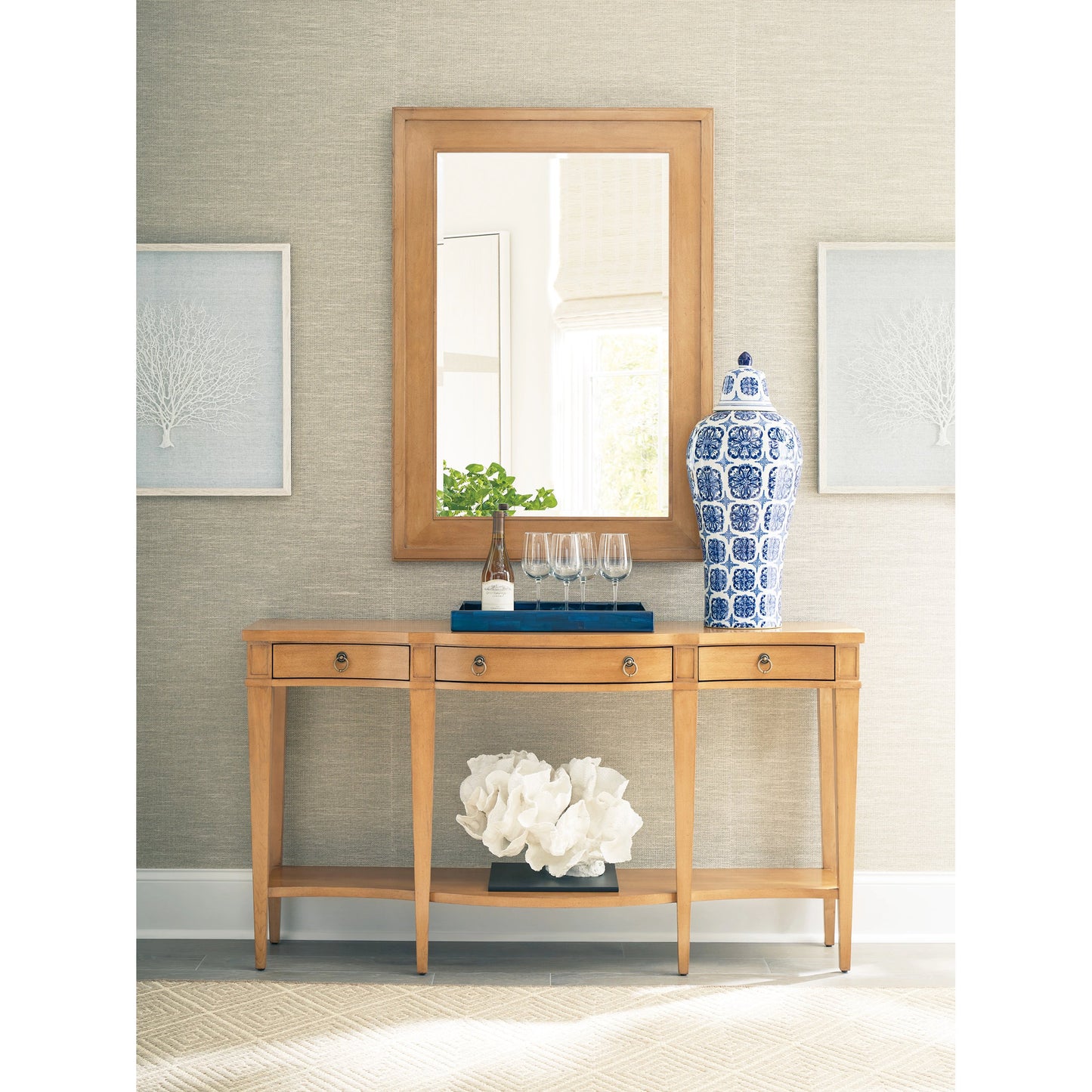 003 SI-1962802 | Lifestyle | Swanson Rectangular Mirror by Barclay Butera in table rock. Made from unique in a modern style.