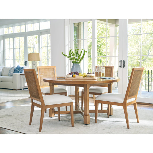 Capistrano Dining Table by Lexington in brown and table rock. Made from unique in a modern style.
