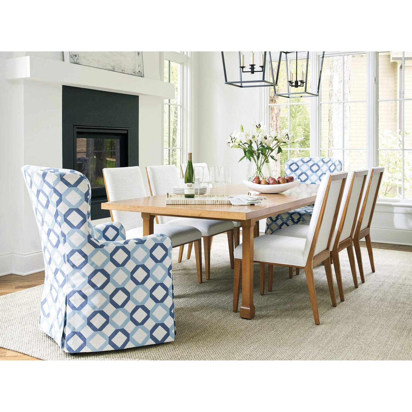 002 SI-1962811 | Lifestyle | Sycamore Rectangular Dining Table by Barclay Butera in table rock. Made from unique in a modern style.