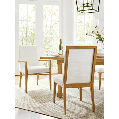 Mosaic Upholstered Arm Chair by Lexington in coastline white and table rock. Made from unique in a modern style.