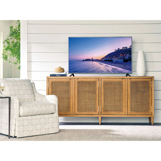 Bluebird Media Console by Lexington in brown and table rock. Made from unique in a cottage & farmhouse style.