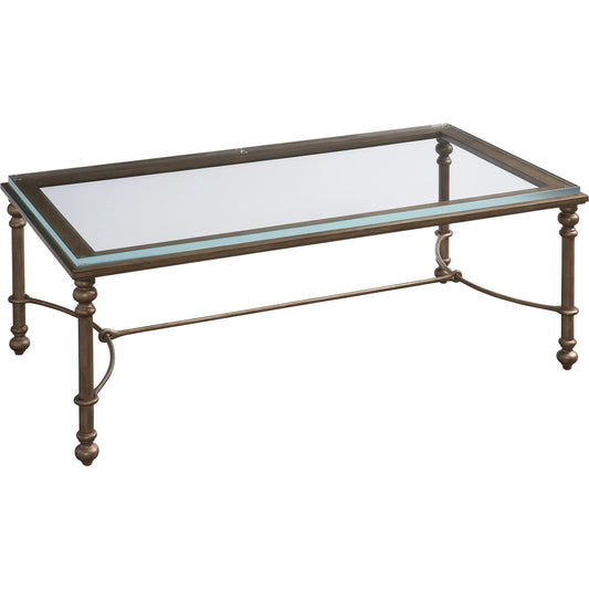 001 SI-1962821 | Additional Silo | Bluff Metal and Glass Cocktail Table by Lexington in burnished brass. Made from unique in a transitional style.