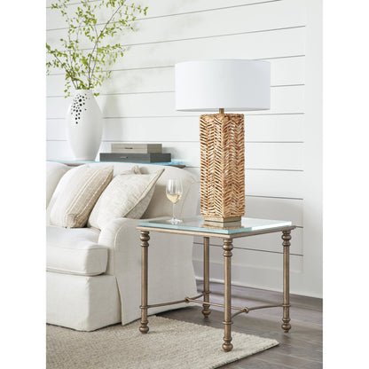 Bluff End Table by Lexington in burnished brass. Made from unique in a transitional style.