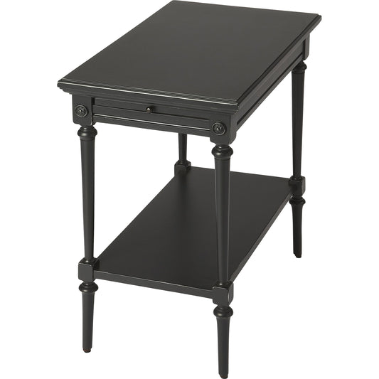 Easterbrook End Table by Butler Specialty Company in black and black. Made from mahogany wood solids, mahogany veneer in a traditional style.