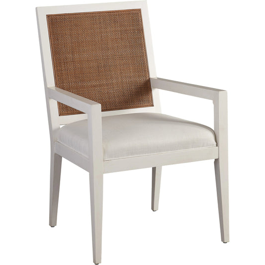 Smithcliff Woven Arm Chair by Lexington in white tides. Made from unique in a cottage & farmhouse style.