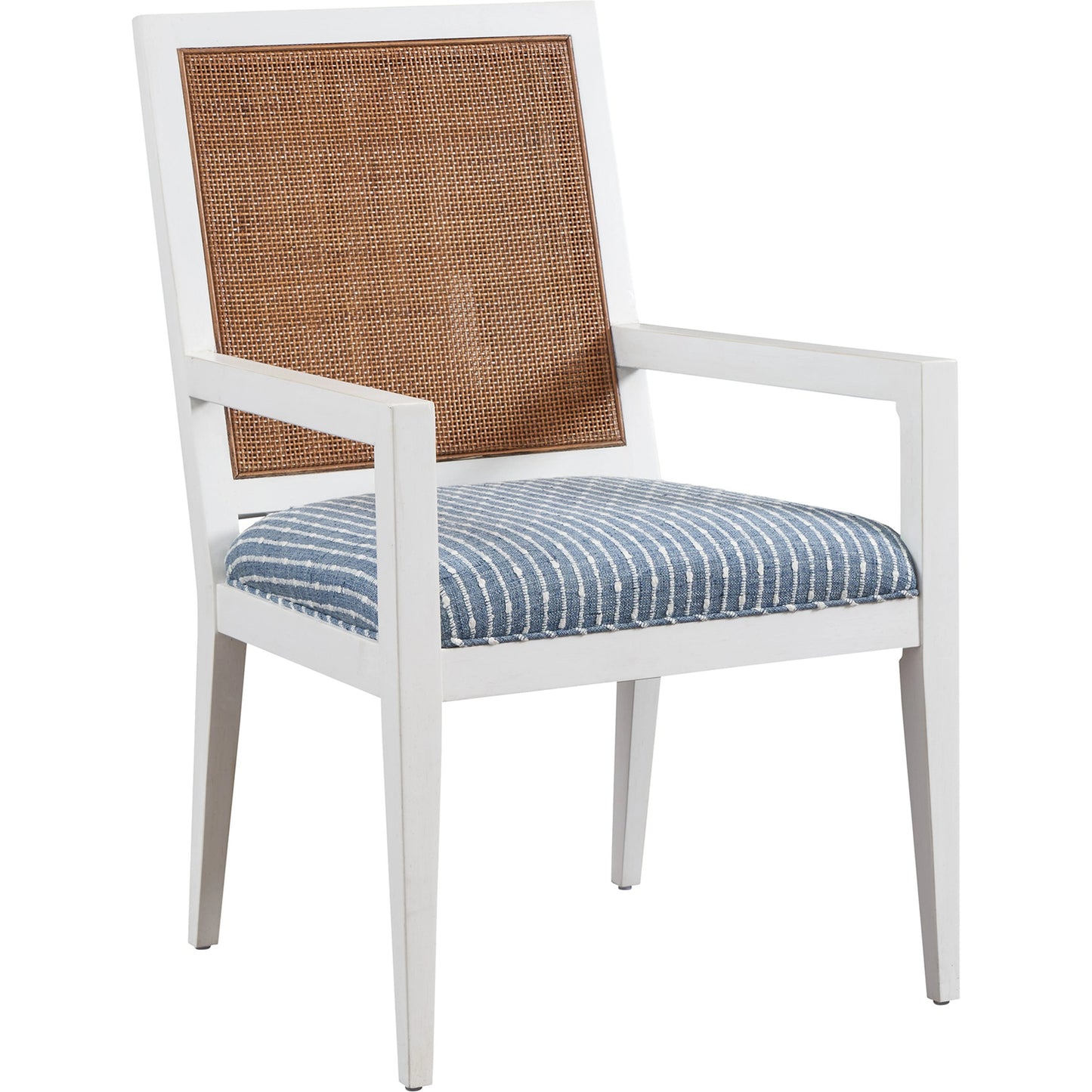 001 SI-1962852 | Primary Silo | Smithcliff Pattern Woven Arm Chair by Barclay Butera in white tides. Made from unique in a cottage & farmhouse style.