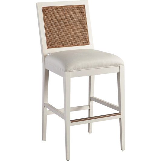 Cleo Bar Stool by Lexington in white tides, table rock. Made from unique in a cottage & farmhouse style.