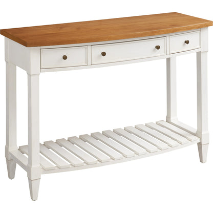 Temple Bowfront Console Table by Lexington in white tides. Made from unique in a cottage & farmhouse style.