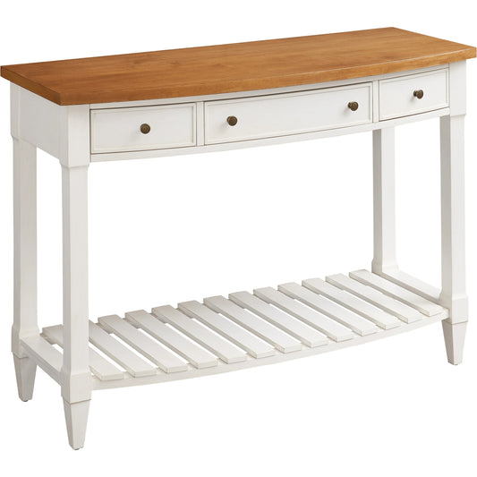 Temple Bowfront Console Table by Lexington in white tides. Made from unique in a cottage & farmhouse style.