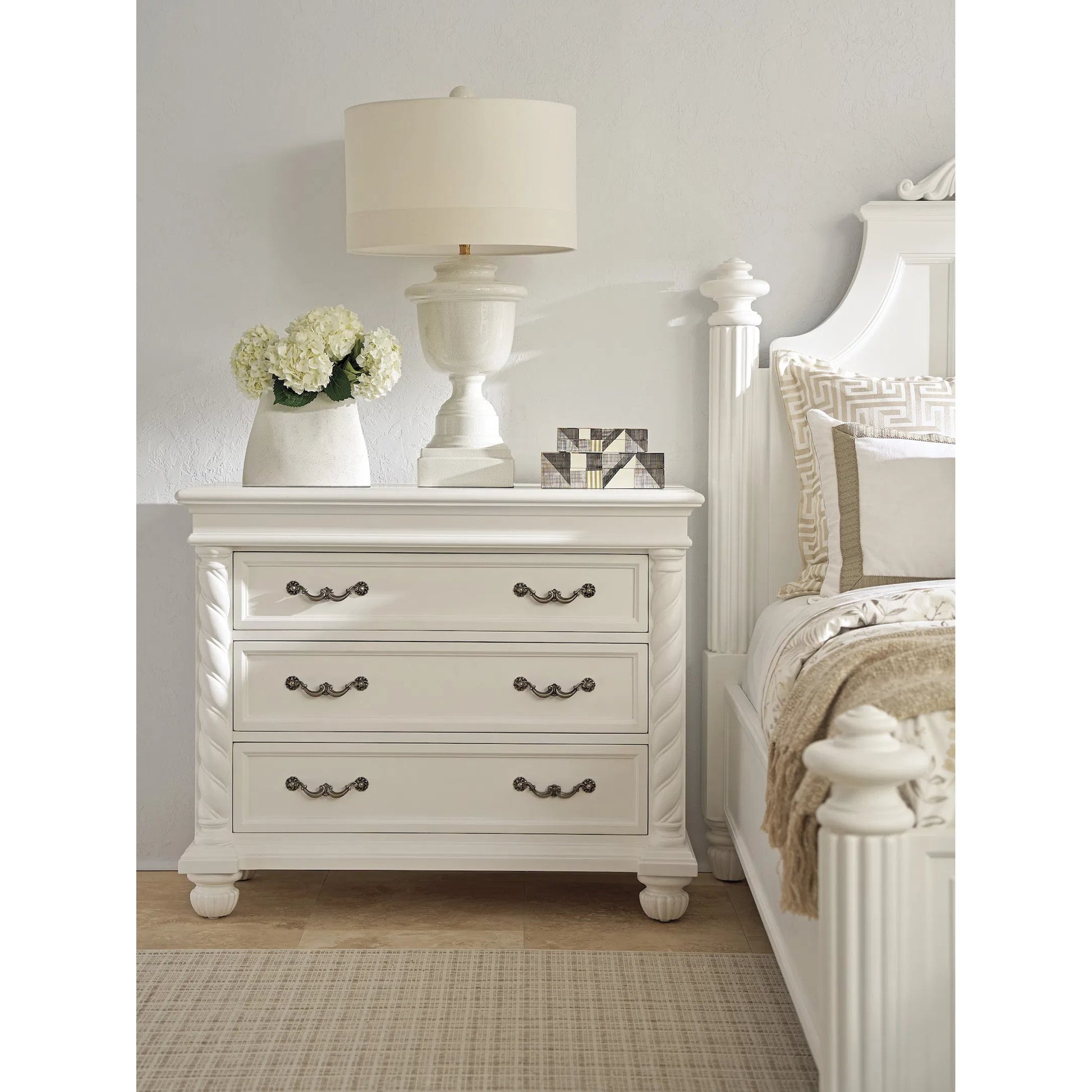 Barletta Bachelors Chest by Barclay Butera in polo mallet white. Made from unique in a traditional style.