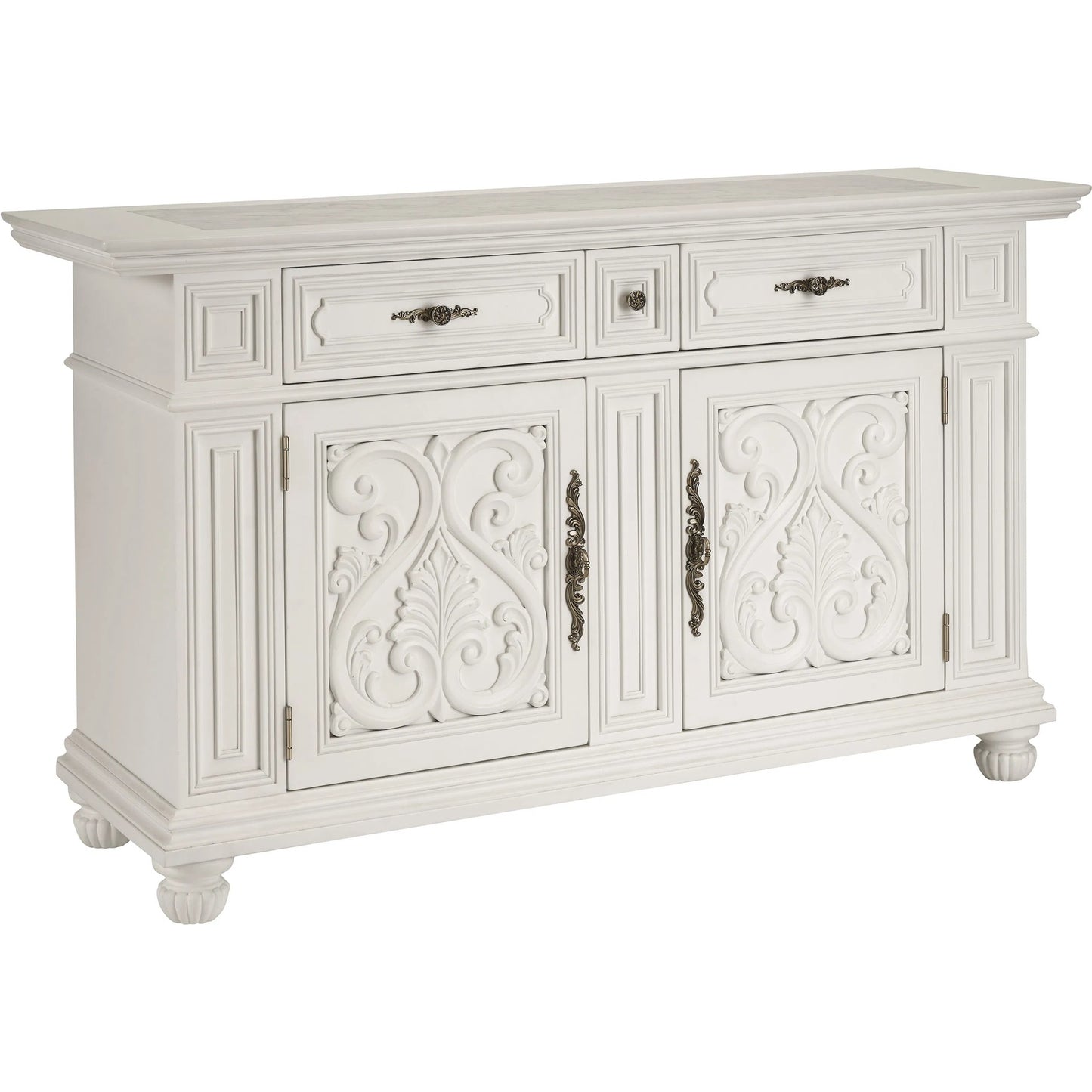 000 SI-2242517 | Primary Silo | Amalfi Buffet by Barclay Butera in polo mallet white. Made from unique in a traditional style.