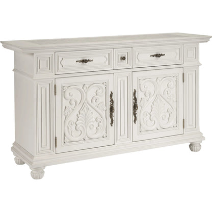 Amalfi Buffet by Barclay Butera in polo mallet white. Made from unique in a traditional style.
