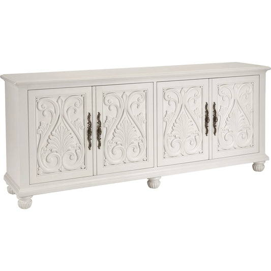 Catalonia Media Console by Lexington in polo mallet white. Made from unique in a unique style.