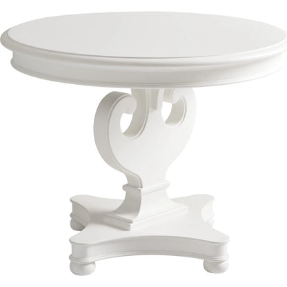 Athenia Center Table by Barclay Butera in polo mallet white. Made from unique in a traditional style.
