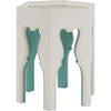 Polo Mallet White, Teal