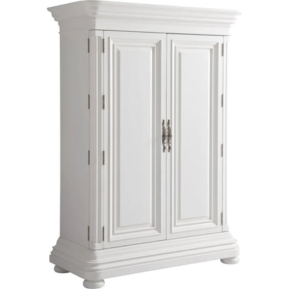 Grand Villa Cabinet by Barclay Butera in polo mallet white. Made from unique in a unique style.