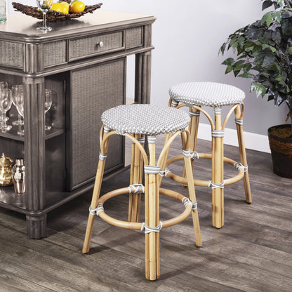 Tobias Round Counter Stool by Butler Specialty Company. Made from unique in a coastal style.