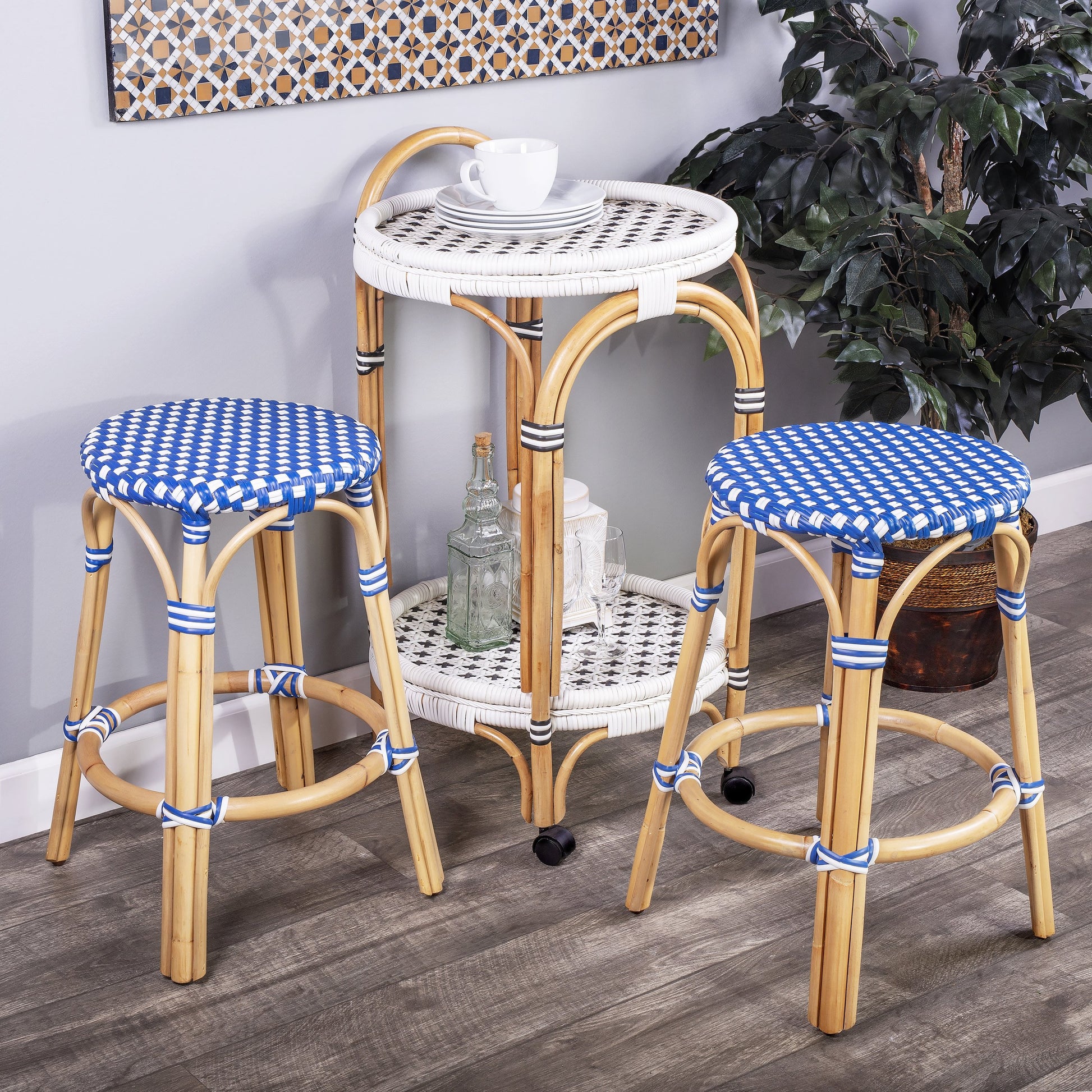 Tobias Round Counter Stool by Butler Specialty Company. Made from unique in a coastal style.