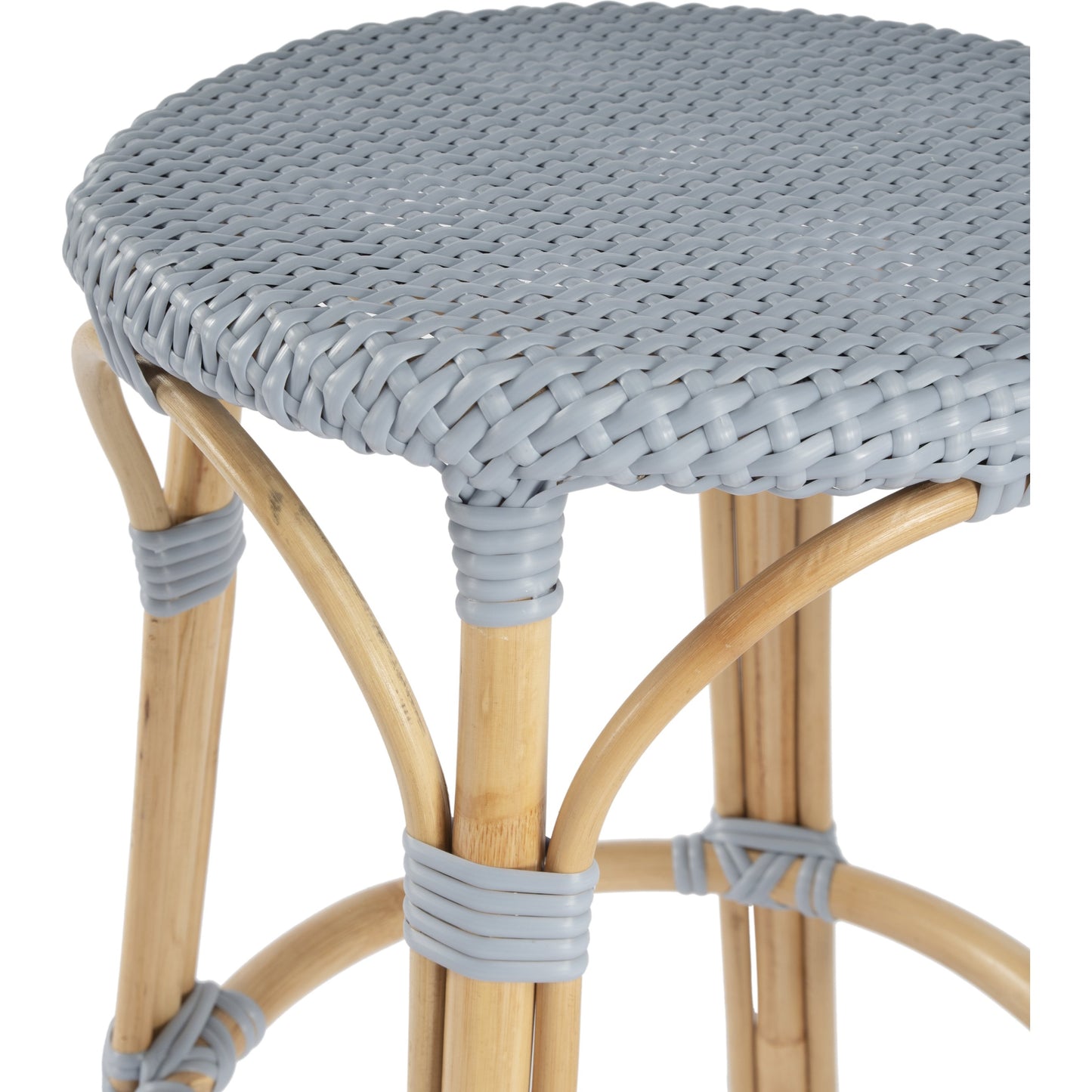 051 SR-910346 | Closeup | Tobias Round Counter Stool by Butler Specialty Company. Made from unique in a coastal style.
