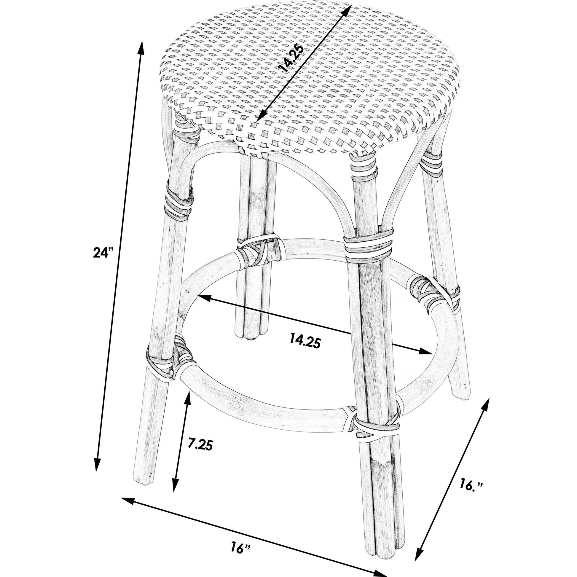 Tobias Round Counter Stool by Butler Specialty Company. Made from unique in a coastal style.