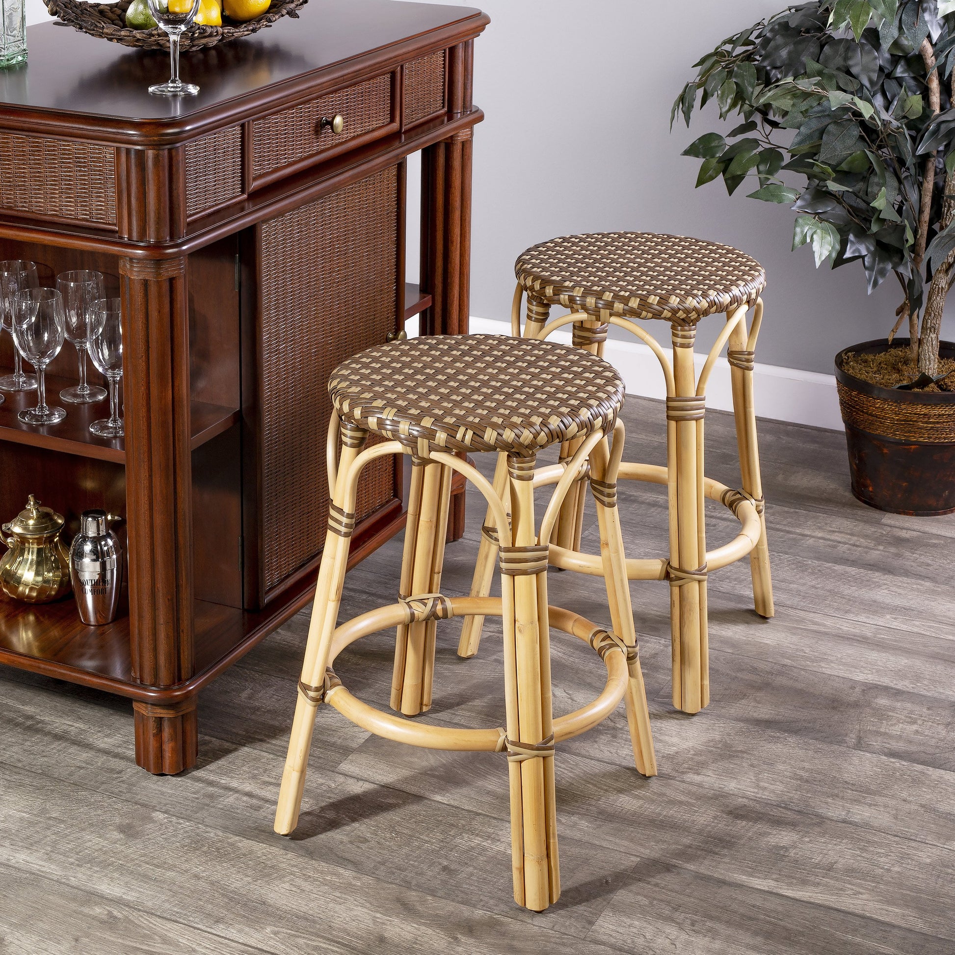 Tobias Round Counter Stool by Butler Specialty Company. Made from unique in a coastal style.