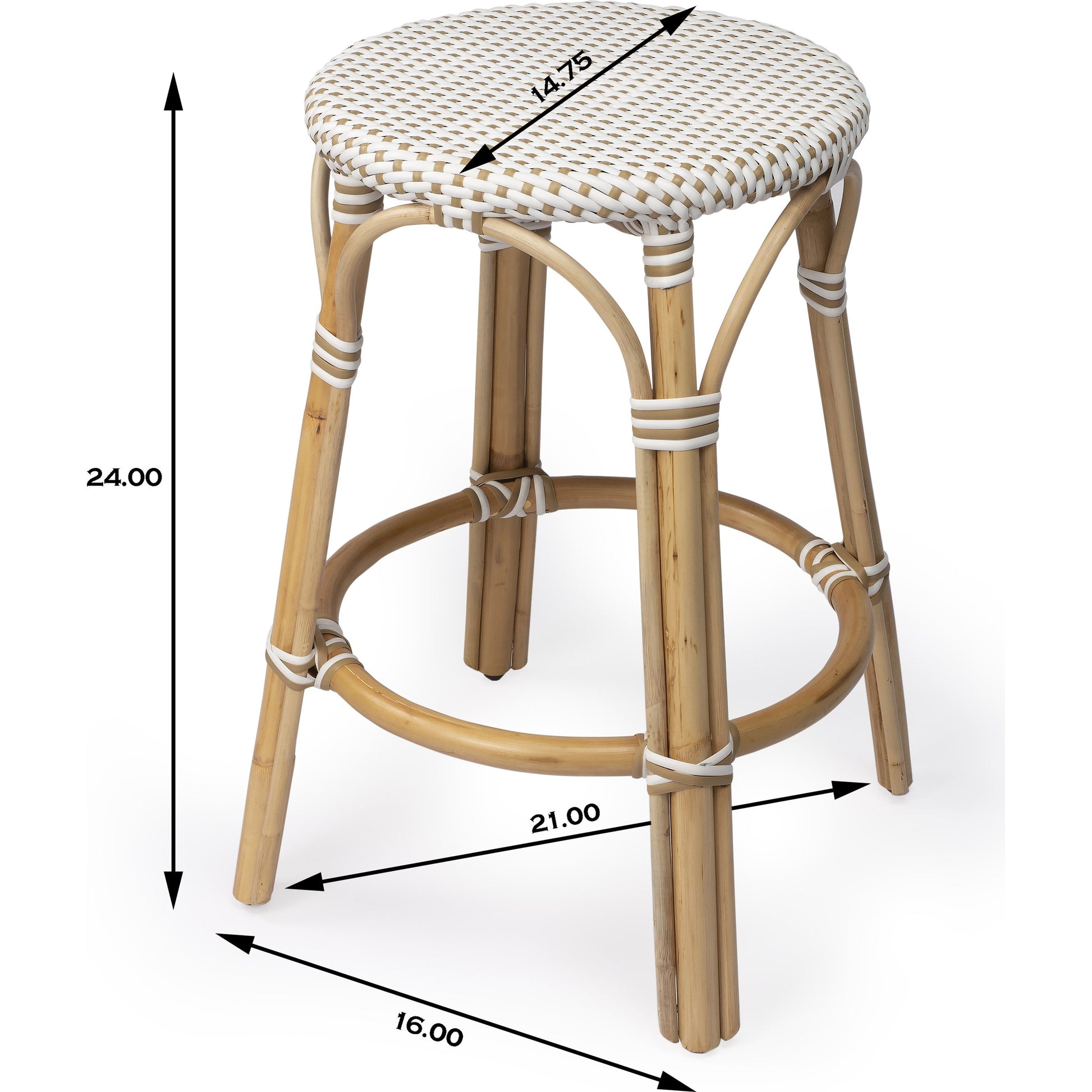 Tobias Round Counter Stool by Butler Specialty Company. Made from unique in a coastal style.