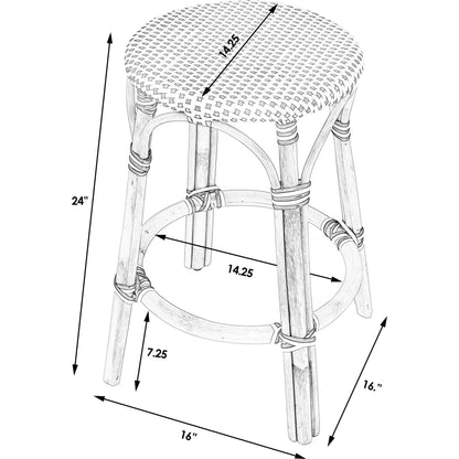 Tobias Round Counter Stool by Butler Specialty Company. Made from unique in a coastal style.