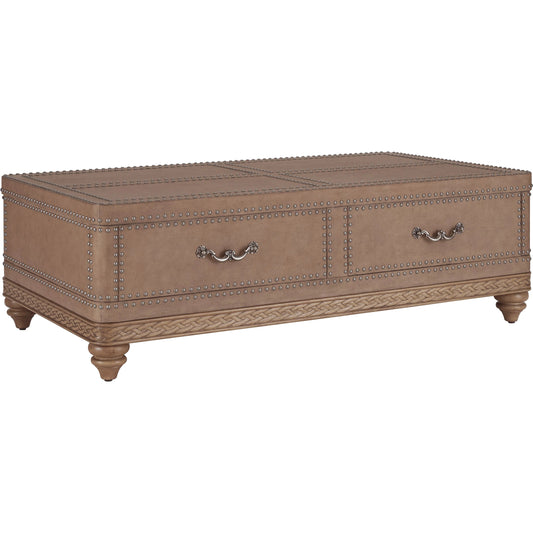 Lisbon Trunk Cocktail Table by Lexington in buff. Made from unique in a unique style.