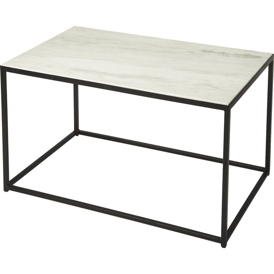Phinney Coffee Table by Butler Specialty Company in multi-color and marble, metal. Made from iron, marble in a modern style.