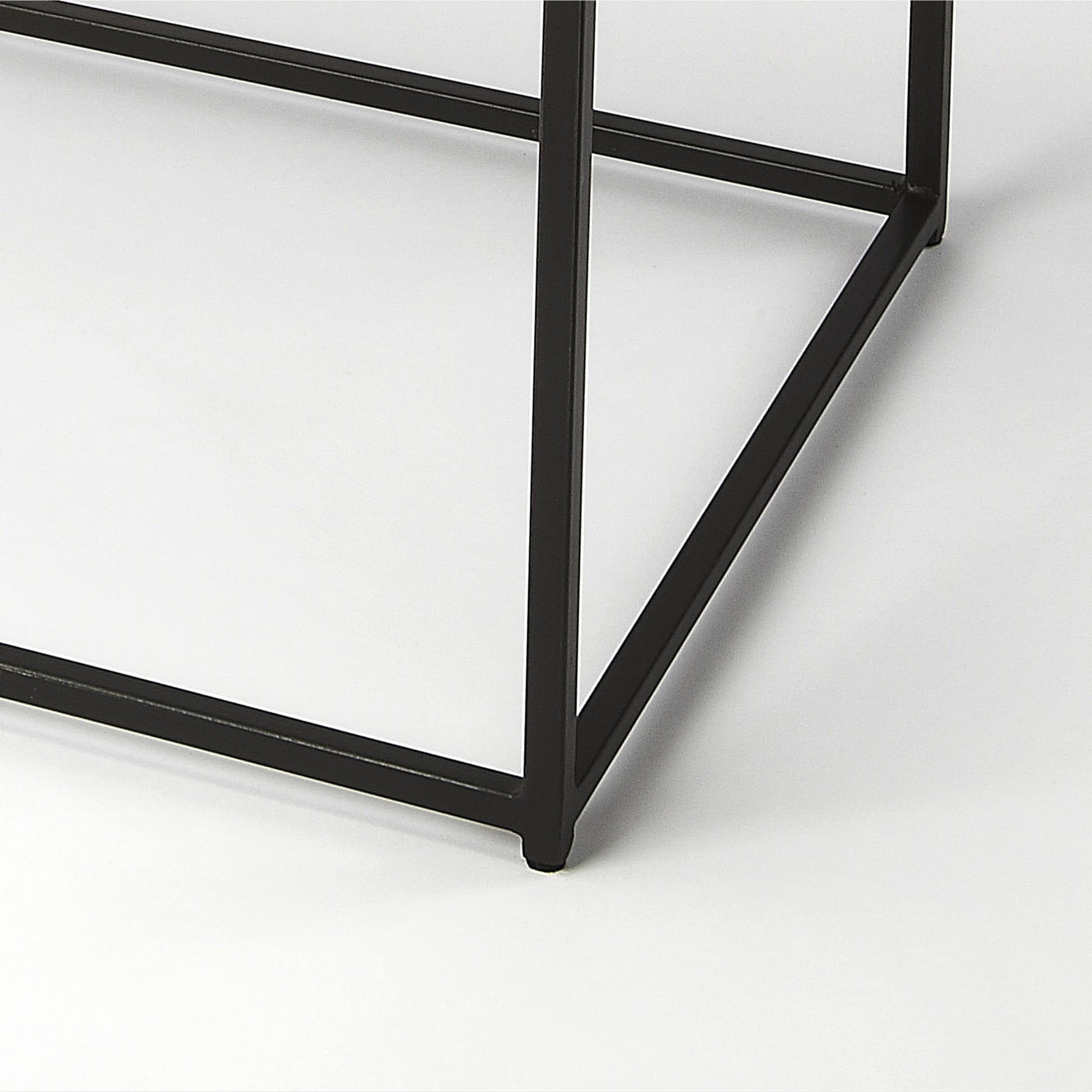 Phinney Coffee Table by Butler Specialty Company in multi-color and marble, metal. Made from iron, marble in a modern style.